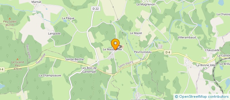 localisation de l'entreprise MONSIEUR JEAN-PIERRE POUZEAUD à SAINT-VAURY