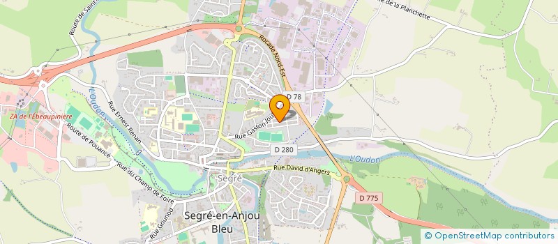 localisation de l'entreprise MONSIEUR JEAN PIERRE PREVOTAT à SEGRE-EN-ANJOU BLEU