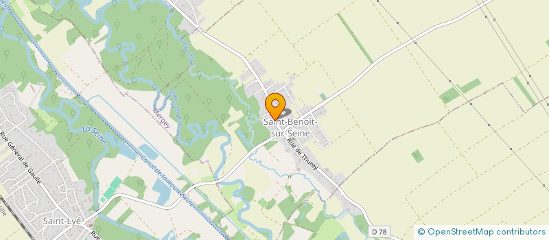 localisation de l'entreprise MONSIEUR JEAN-PIERRE PRIN  SAINT-BENOIT-SUR-SEINE