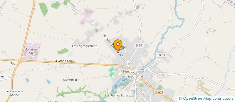 localisation de l'entreprise MONSIEUR JEAN-PIERRE PROTEAU à NEUVY-SAINT-SEPULCHRE