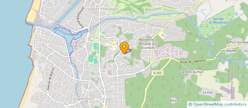 localisation de l'entreprise MONSIEUR JEAN-PIERRE PUGLIESI  CAPBRETON