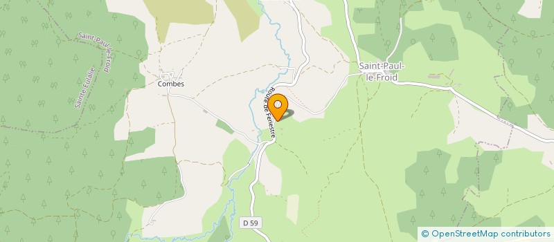 localisation de l'entreprise MONSIEUR JEAN-PIERRE RANC  SAINT-PAUL-LE-FROID