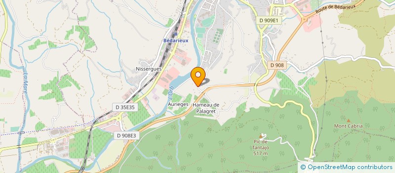 localisation de l'entreprise MONSIEUR JEAN PIERRE RAYMOND  BEDARIEUX