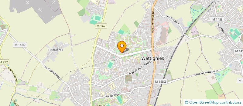 localisation de l'entreprise MONSIEUR JEAN-PIERRE REGENT  WATTIGNIES