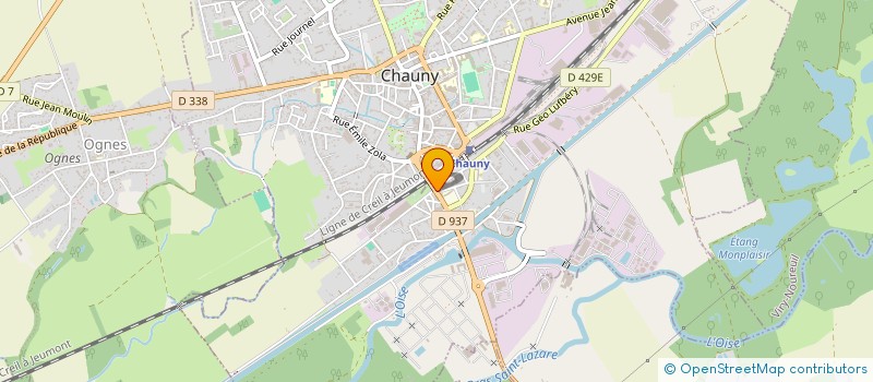 localisation de l'entreprise MONSIEUR JEAN-PIERRE REMY à CHAUNY