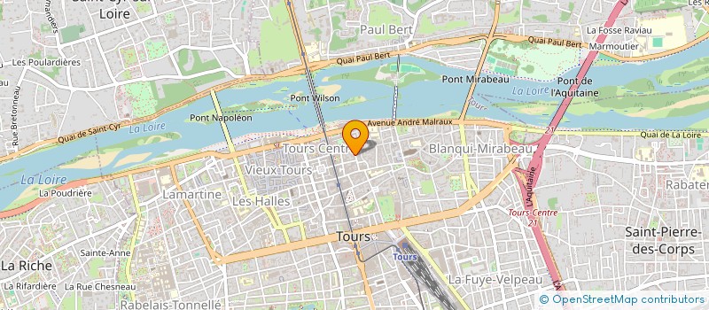 localisation de l'entreprise MONSIEUR JEAN-PIERRE RENAUD  TOURS