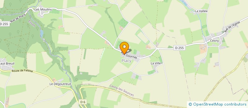 localisation de l'entreprise MONSIEUR JEAN PIERRE RETOUT  CESNY-LES-SOURCES