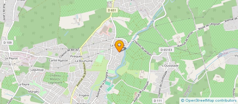 localisation de l'entreprise MONSIEUR JEAN-PIERRE REY  LEOGNAN