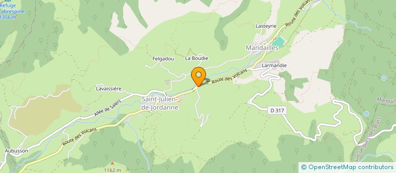 localisation de l'entreprise MONSIEUR JEAN-PIERRE REYGADE à MANDAILLES-SAINT-JULIEN