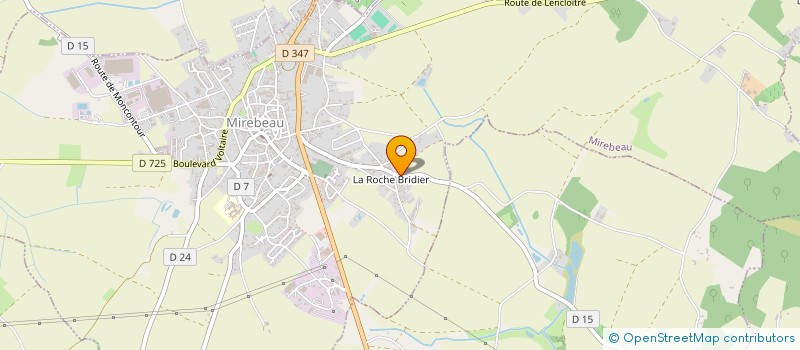 localisation de l'entreprise MONSIEUR JEAN-PIERRE RHEAU  MIREBEAU