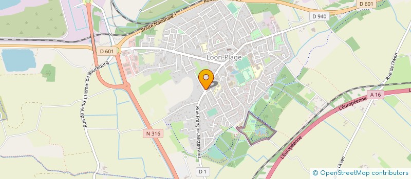 localisation de l'entreprise MONSIEUR JEAN PIERRE RIGOT  LOON-PLAGE