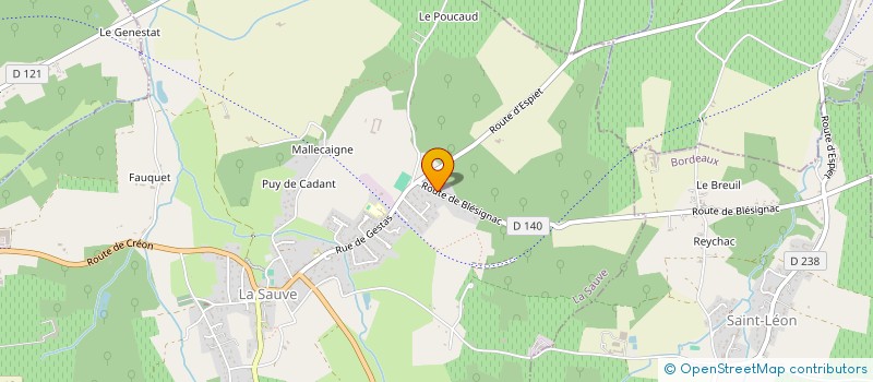 localisation de l'entreprise MONSIEUR JEAN-PIERRE RODRIGUEZ  LA SAUVE