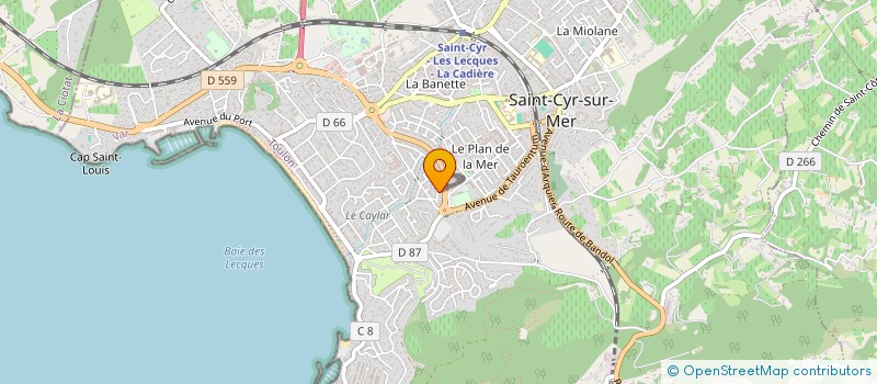 localisation de l'entreprise MONSIEUR JEAN PIERRE RODRIGUEZ à SAINT-CYR-SUR-MER