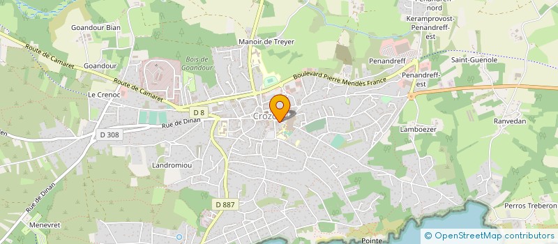 localisation de l'entreprise MONSIEUR JEAN-PIERRE ROLLAND à CROZON