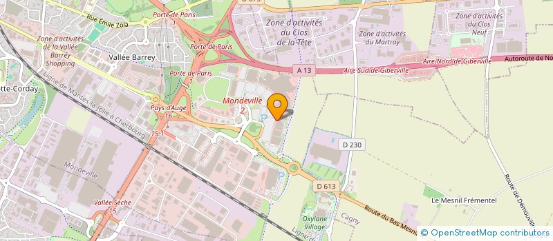 localisation de l'entreprise MONSIEUR JEAN-PIERRE ROMAN  MONDEVILLE