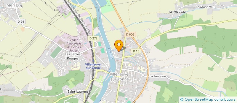 localisation de l'entreprise MONSIEUR JEAN PIERRE ROUGET  VILLENEUVE-SUR-YONNE