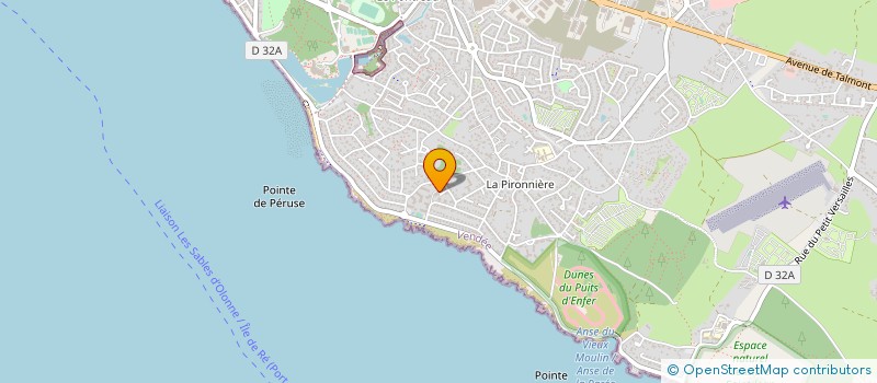 localisation de l'entreprise MONSIEUR JEAN-PIERRE ROUX  LES SABLES D'OLONNE