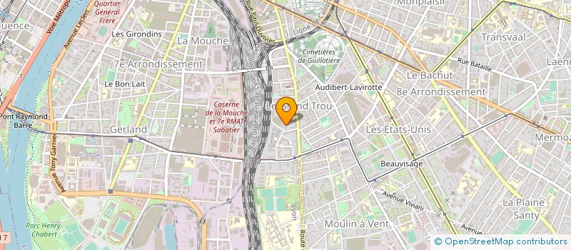 localisation de l'entreprise MONSIEUR JEAN-PIERRE SABATIE  LYON 8EME