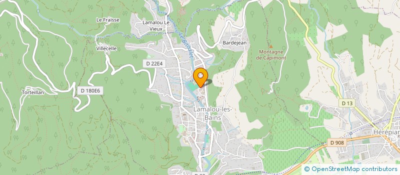 localisation de l'entreprise MONSIEUR JEAN PIERRE SAINTYVES  LAMALOU-LES-BAINS