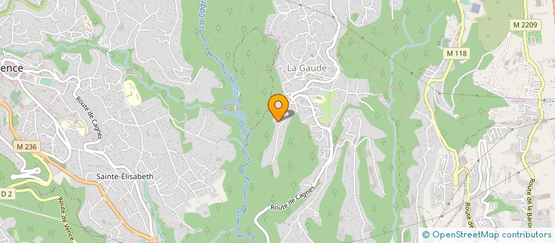 localisation de l'entreprise MONSIEUR JEAN PIERRE SALSEDO  LA GAUDE