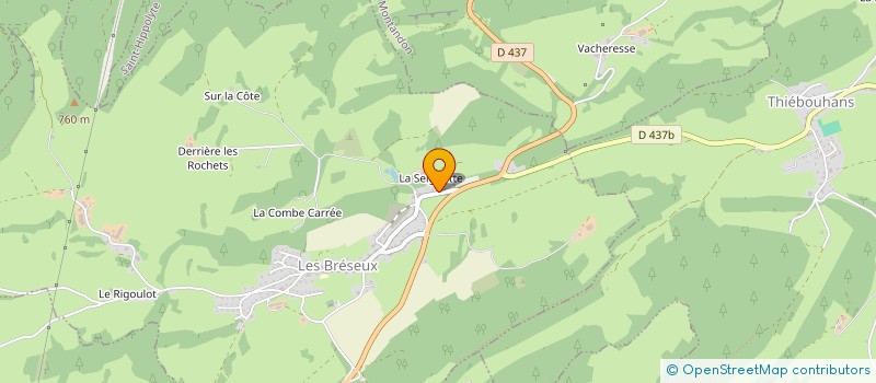 localisation de l'entreprise MONSIEUR JEAN-PIERRE SANDOZ  LES BRESEUX