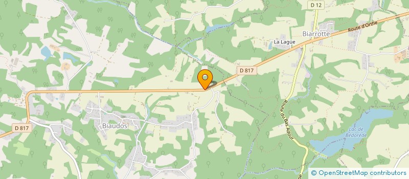 localisation de l'entreprise MONSIEUR JEAN PIERRE SAUSSET  BIAUDOS