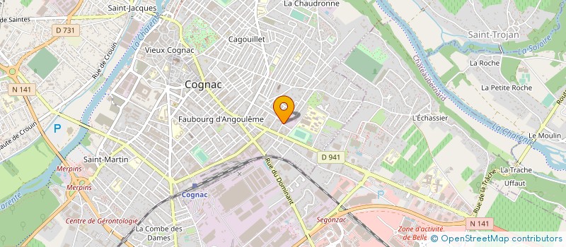 localisation de l'entreprise MONSIEUR JEAN-PIERRE SEDEAUD à COGNAC