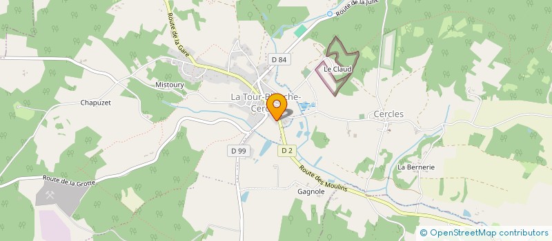 localisation de l'entreprise MONSIEUR JEAN PIERRE SERMOT  LA TOUR-BLANCHE-CERCLES