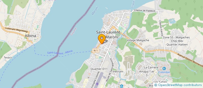 localisation de l'entreprise MONSIEUR JEAN PIERRE SERVIER à SAINT-LAURENT-DU-MARONI
