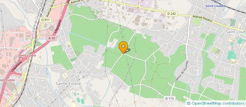 localisation de l'entreprise MONSIEUR JEAN-PIERRE SOUBIELLE  SAINTE-EULALIE