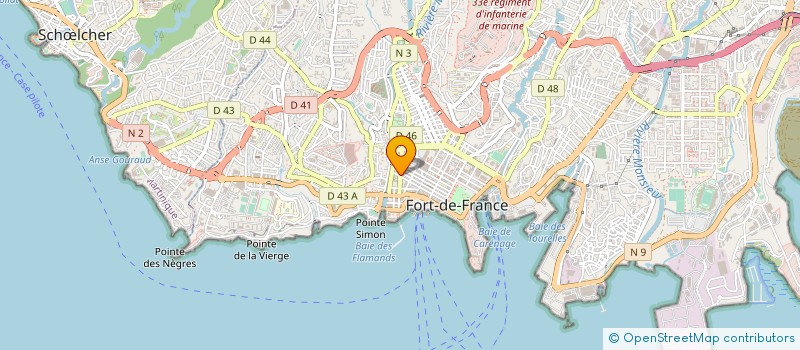 localisation de l'entreprise MONSIEUR JEAN-PIERRE SOUFFLEUR  FORT-DE-FRANCE