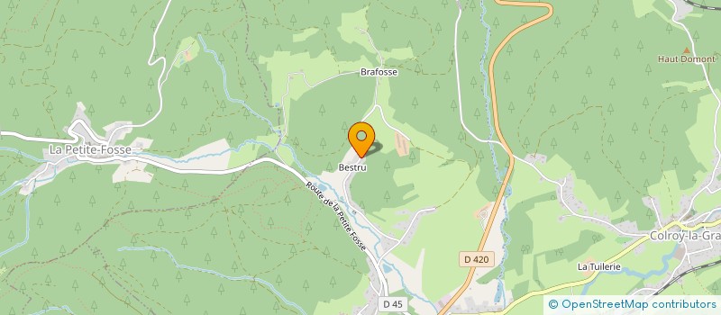 localisation de l'entreprise MONSIEUR JEAN PIERRE SOUTRE  PROVENCHERES-ET-COLROY