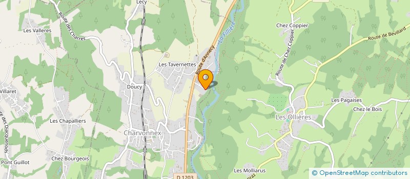 localisation de l'entreprise MONSIEUR JEAN PIERRE SUBLET  CHARVONNEX