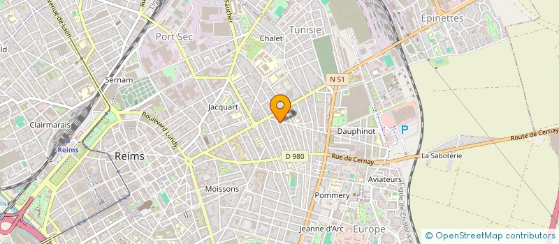 localisation de l'entreprise MONSIEUR JEAN-PIERRE TAHAY  REIMS