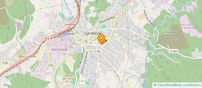 localisation de l'entreprise MONSIEUR JEAN-PIERRE TANNIOU  GARDANNE