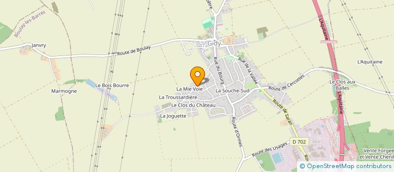 localisation de l'entreprise MONSIEUR JEAN PIERRE TEIXEIRA à GIDY