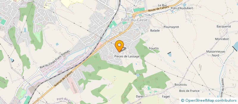 localisation de l'entreprise MONSIEUR JEAN-PIERRE TESQUET  PONT-DU-CASSE