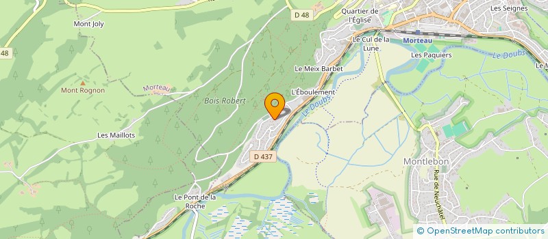 localisation de l'entreprise MONSIEUR JEAN PIERRE THEVENON  MORTEAU