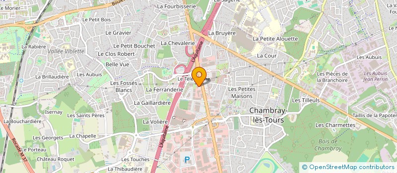 localisation de l'entreprise MONSIEUR JEAN-PIERRE THIBAUDAT  CHAMBRAY-LES-TOURS