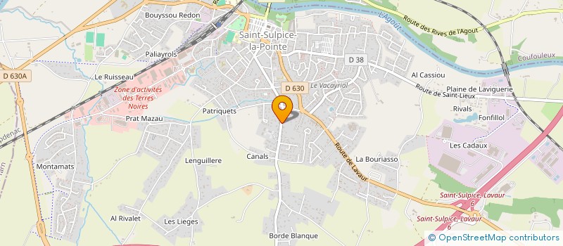 localisation de l'entreprise MONSIEUR JEAN PIERRE THIERS à SAINT-SULPICE-LA-POINTE