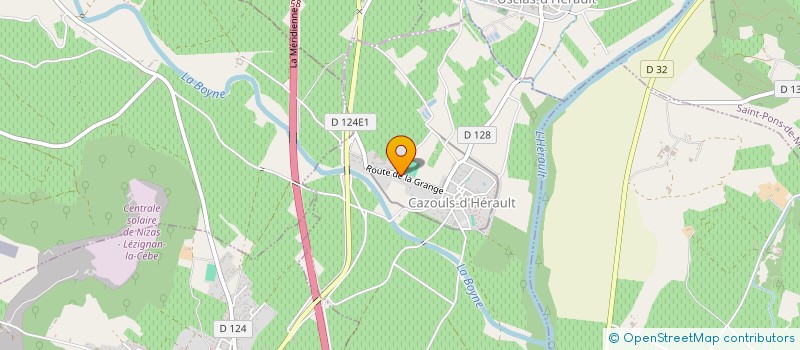 localisation de l'entreprise MONSIEUR JEAN-PIERRE THOMAS HUBERT BENJAMIN  CAZOULS-D'HERAULT