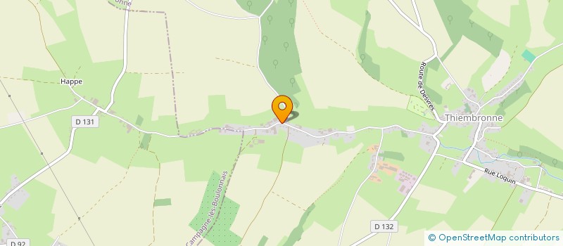 localisation de l'entreprise MONSIEUR JEAN-PIERRE THUILLIER  THIEMBRONNE