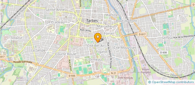 localisation de l'entreprise MONSIEUR JEAN-PIERRE THURIAF  TARBES