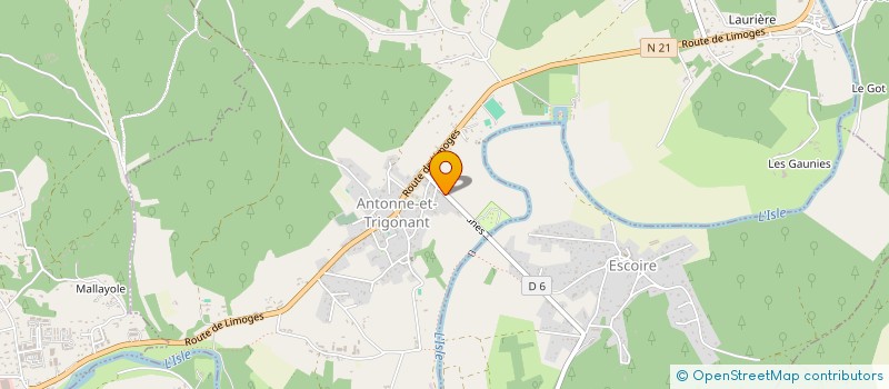 localisation de l'entreprise MONSIEUR JEAN PIERRE TINAS  ANTONNE-ET-TRIGONANT