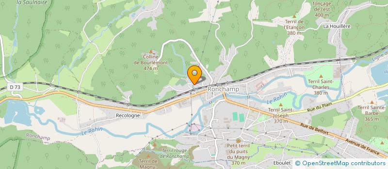 localisation de l'entreprise MONSIEUR JEAN-PIERRE TOILLON  RONCHAMP