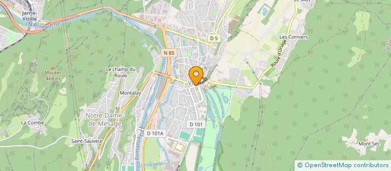 localisation de l'entreprise MONSIEUR JEAN-PIERRE TORRESAN  VIZILLE