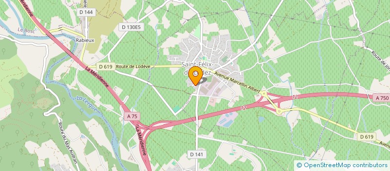 localisation de l'entreprise MONSIEUR JEAN-PIERRE TOURNIE  SAINT-ANDRE-DE-SANGONIS