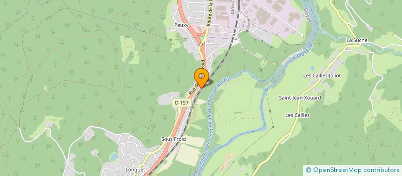 localisation de l'entreprise MONSIEUR JEAN-PIERRE TOUSSAINT  SAINT-NABORD