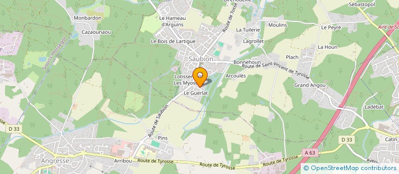 localisation de l'entreprise MONSIEUR JEAN PIERRE TREDJEU  SAUBION