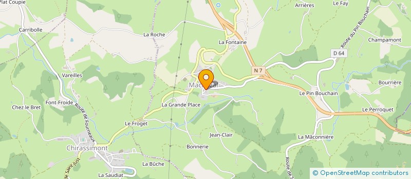 localisation de l'entreprise MONSIEUR JEAN-PIERRE TRUCHET  MACHEZAL